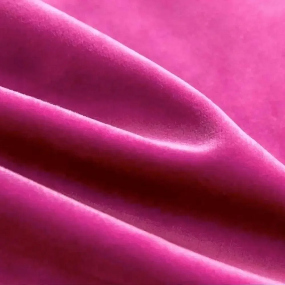 🆕 HOT PINK VELVET Euro Accent Pillow Covers Luxury High End Hotel Vibes
